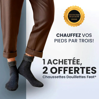 Chaussettes Douillettes Feot® (1 achetée, 2 offertes)