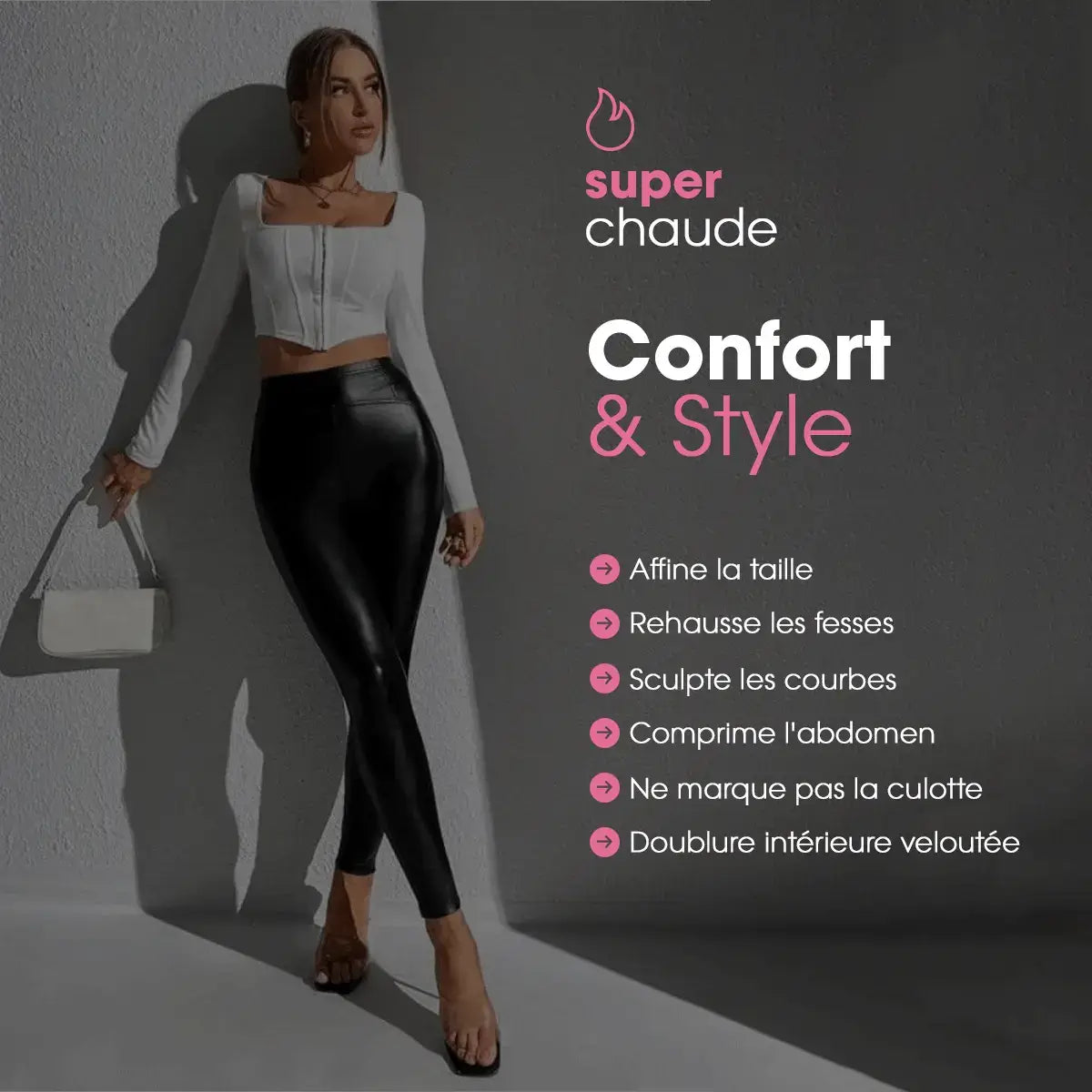 Pantalon en Cuir pour Femme Legora® (1 acheté, 1 offert)