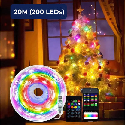 Guirlande Lumineuse Smart Noëled™ (+ Étoile de Sapin Offerte)