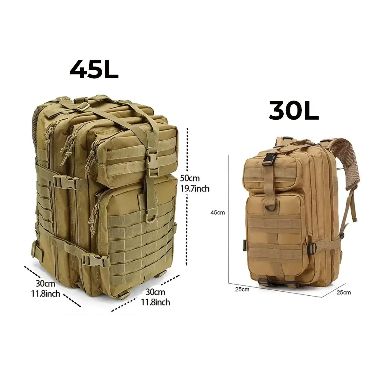 Sac à Dos Tactique Militaire Exodus® (+ Patch Velcro Drapeau Français Offert)