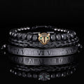 Kit 3 Bracelets LUXURY PANTHER - Acier Inoxydable Plaqué Or et Argent Sertis de Cristaux de Zirconium