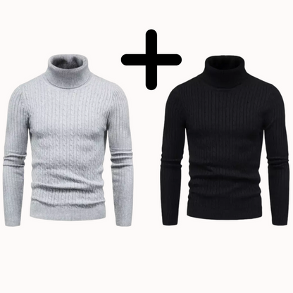 Pull Homme Côtelé en Lin VeroLino® (Achetez 1, Recevez 2)