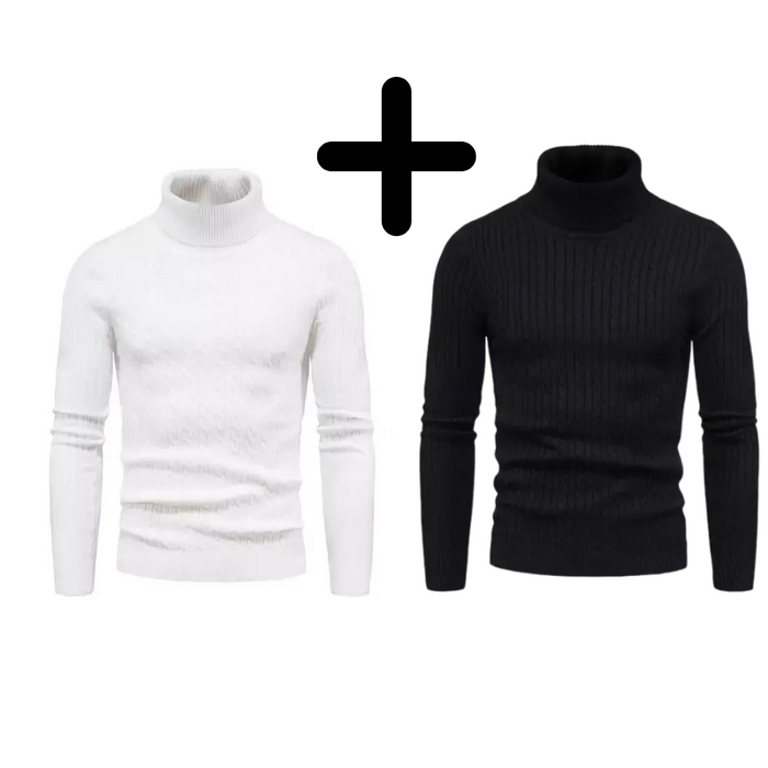 Pull Homme Côtelé en Lin VeroLino® (Achetez 1, Recevez 2)