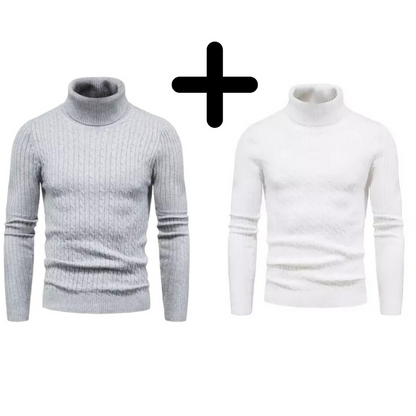 Pull Homme Côtelé en Lin VeroLino® (Achetez 1, Recevez 2)